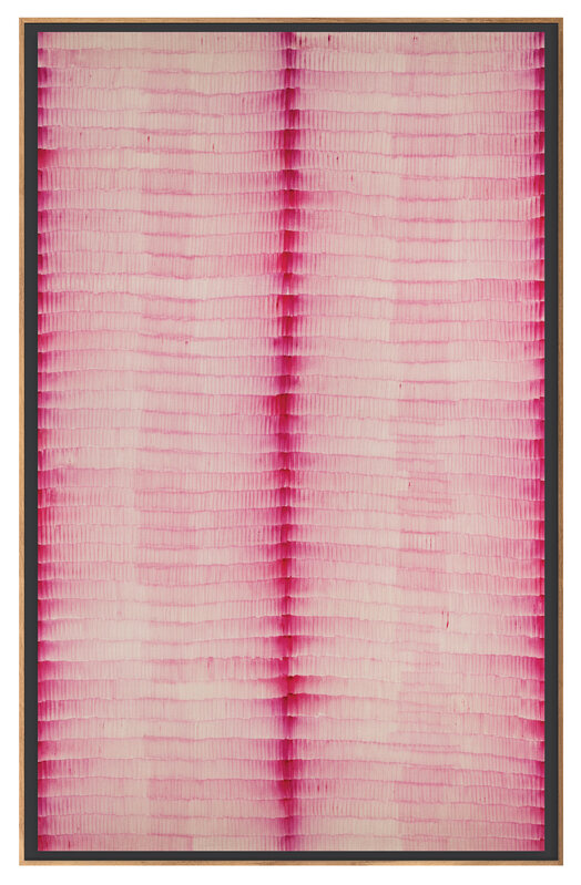 Cathy Abraham, ‘Specters of Magenta’, 2021, Painting, Oil on Italian canvas, THEFOURTH