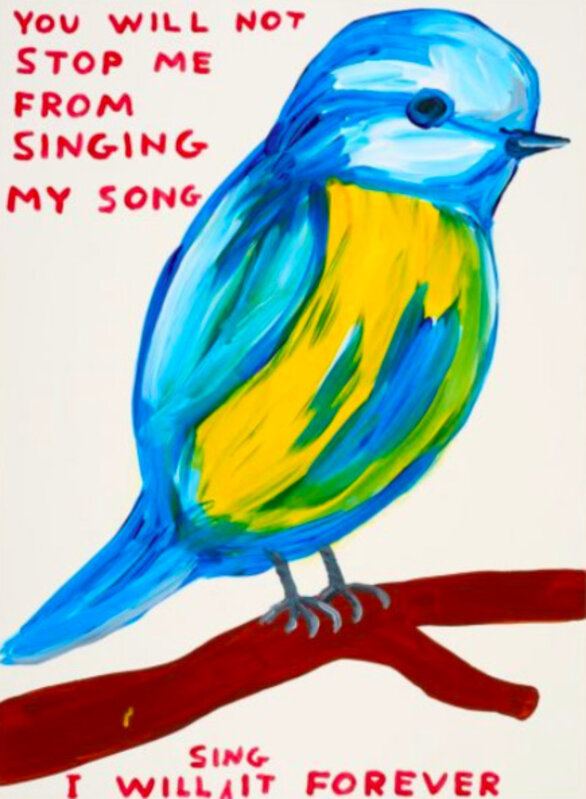 David Shrigley, ‘You will not stop me singing my song’, 2021, Print, Screenprint, Atelier Rose & Gray