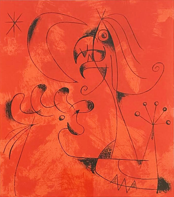 Joan Miró, ‘Joan Miro (Plate 6)’, 1956, Print, Lithograph, Georgetown Frame Shoppe
