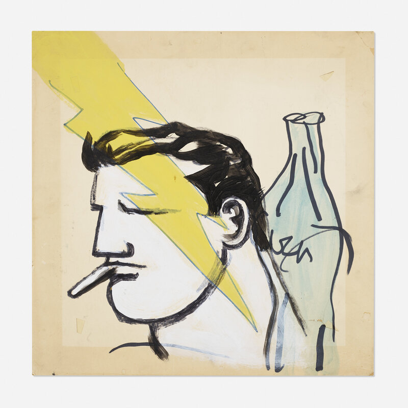 Robert Loughlin, ‘AC DC on Coke’, Painting, Acrylic on board, Rago/Wright/LAMA/Toomey & Co.