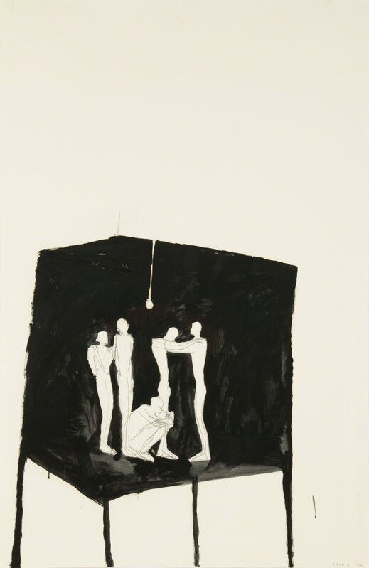 Antony Gormley, ‘Untitled’, 1984, Mixed Media, Charcoal and oil on paper., Cambi