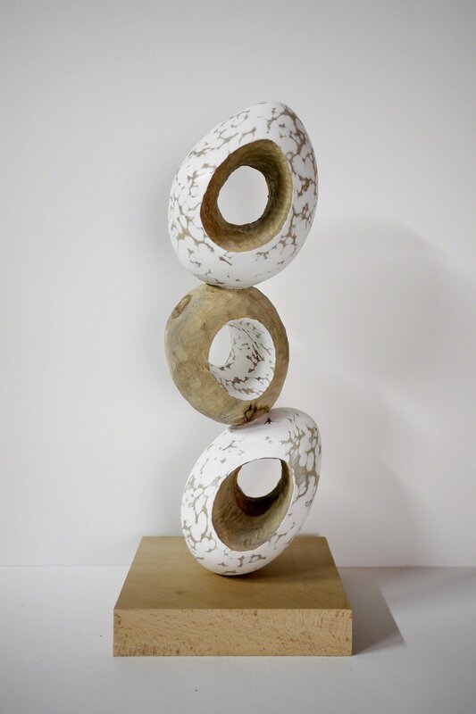 Takayuki Daikoku, ‘CERES (Säule)’, 2019, Sculpture, Camphor, Stucco, Beech, Marueido Japan