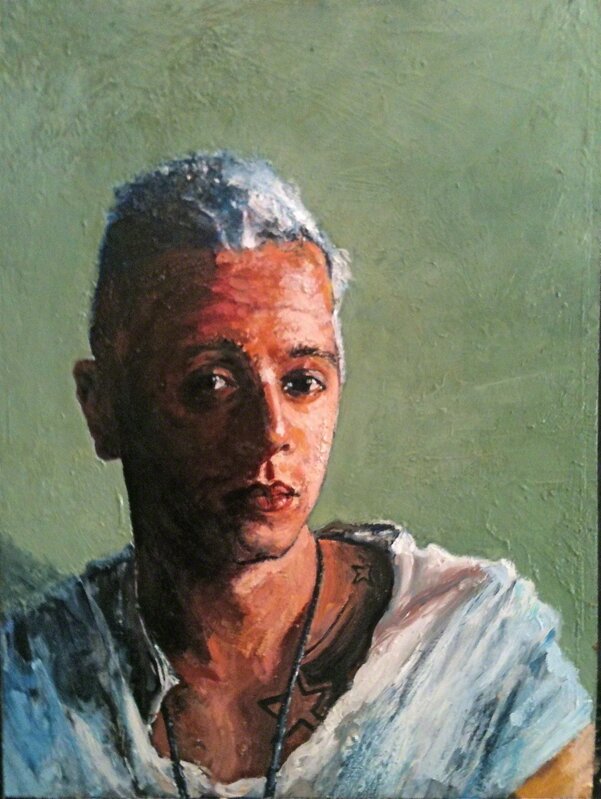 Alphonse van Woerkom, ‘Josh’, 2013, Painting, Oil on board, Sragow Gallery