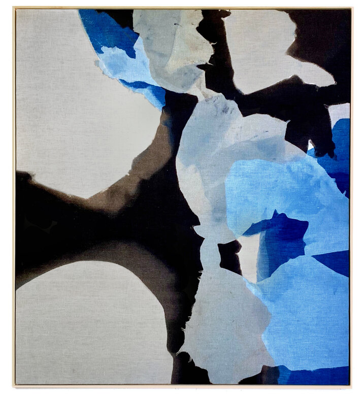 Carrie Crawford, ‘Peace is Always Beautiful’, 2020, Painting, Indigo, logwood, oak gall, acorn, iron, and black walnut dye on linen, Uprise Art