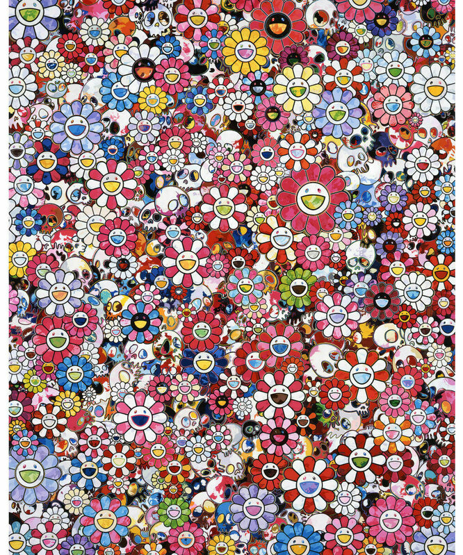 Takashi Murakami, ‘Circus Embrace Peace and Darkness within Thy Heart’, 2020, Print, Offset print with silver, ONEsGALLERY