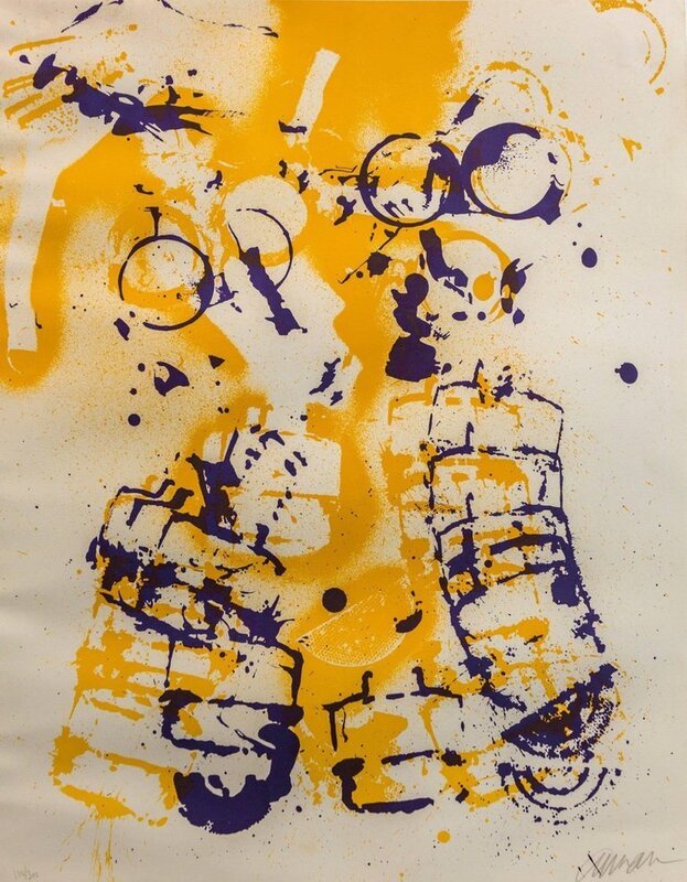 Arman, ‘Le masque Ã  gaz, Gas Mask Hand Signed Lithograph Silkscreen’, 1970-1979, Print, Lithograph, Lions Gallery