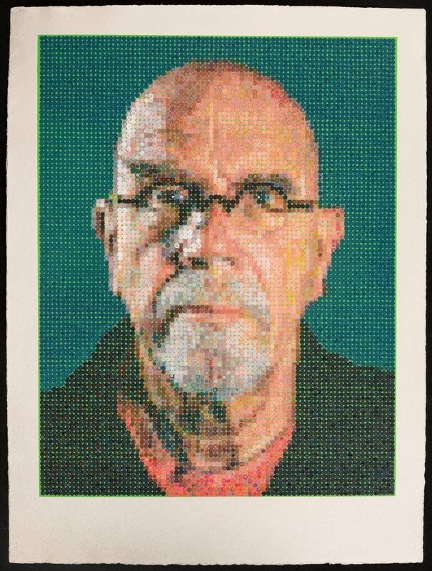 Chuck Close, ‘Self-Portrait’, 2016, Print, Multiples made using felt stamps to hand apply oil paints on a silkscreen ground, Artsy x Rago/Wright