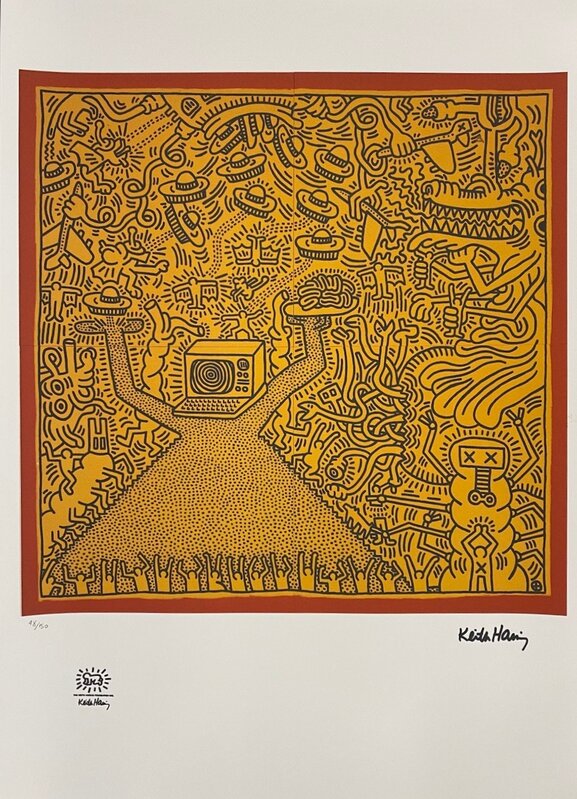 Keith Haring, ‘Untitled’, ca. 1984, Print, Offset lithograph on wove paper, Samhart Gallery