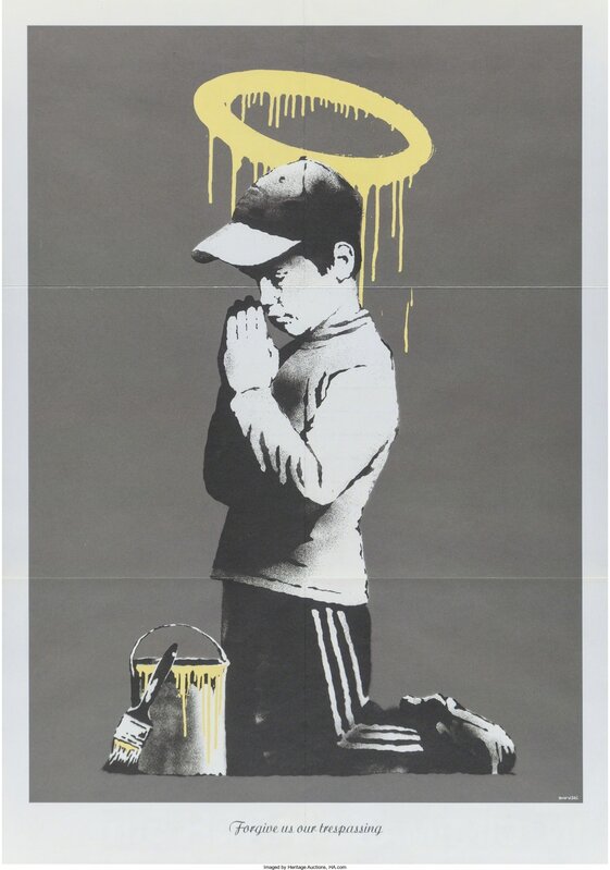 Banksy, ‘Forgive Us Our Trespassing, promotional poster for Exit Through the Gift Shop’, Print, Offset lithograph, Heritage Auctions