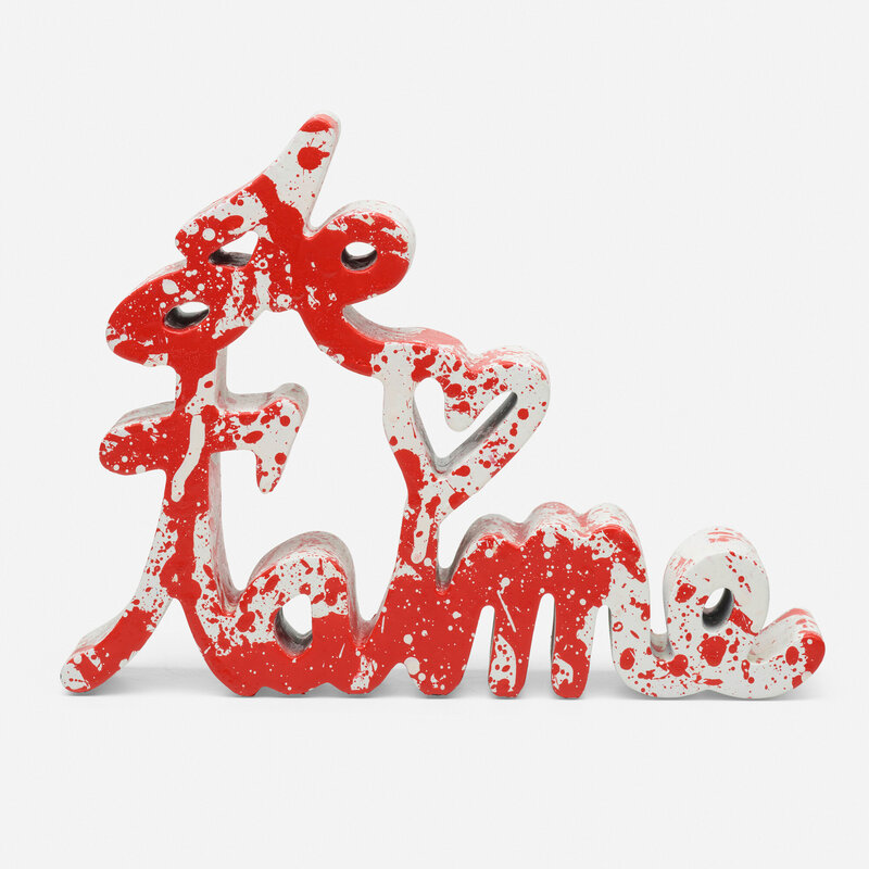 Mr. Brainwash, ‘Je T'aime (Red Splash)’, 2018, Sculpture, Acrylic on cast resin, Rago/Wright/LAMA/Toomey & Co.