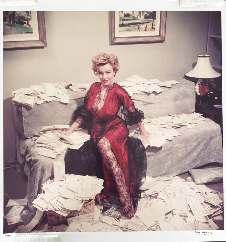 Slim Aarons, ‘Fan Mail (Rare hand signed and numbered print)’, 1955, Photography, C-print, Provocateur Gallery
