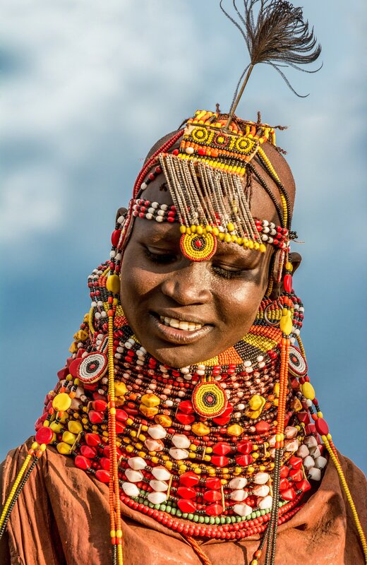 Carol Beckwith and Angela Fisher, ‘Turkana Girl, Kenya’, 2014, Photography, Archival inkjet print, THK Gallery