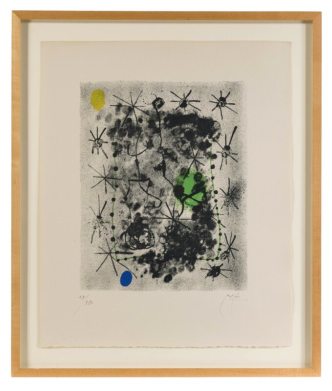 Joan Miró, ‘Lithograph II (from the Constellations suite)’, 1959, Print, Color lithograph on Arches, John Moran Auctioneers