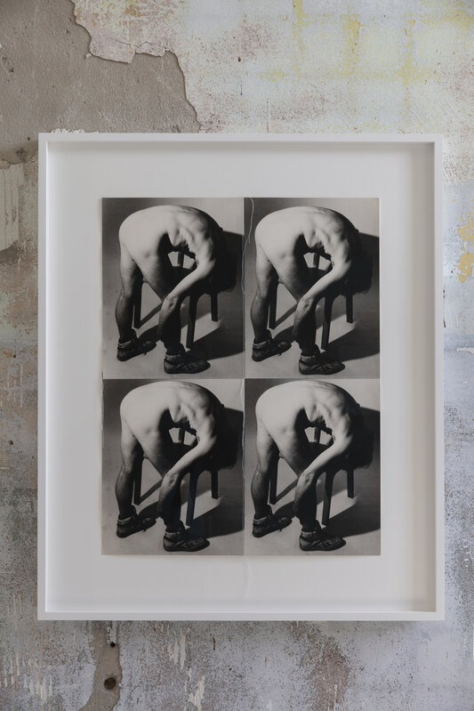 Andy Warhol, ‘Nude Male Model’, 1987, Photography, Four Stitched Gelatin Silver Prints, Hedges Projects