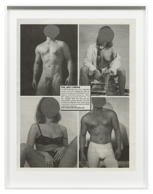 Lutz Bacher, ‘Swingers’, 2018, Print, Inkjet print in artist frame, Galerie Buchholz
