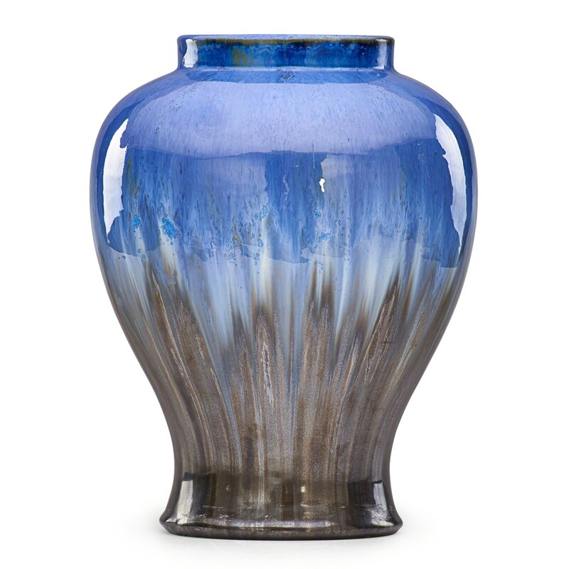 Fulper Pottery, ‘Large vase, Chinese Blue and gunmetal flambé glaze, Flemington, NJ’, ca. 1920, Design/Decorative Art, Rago/Wright/LAMA/Toomey & Co.