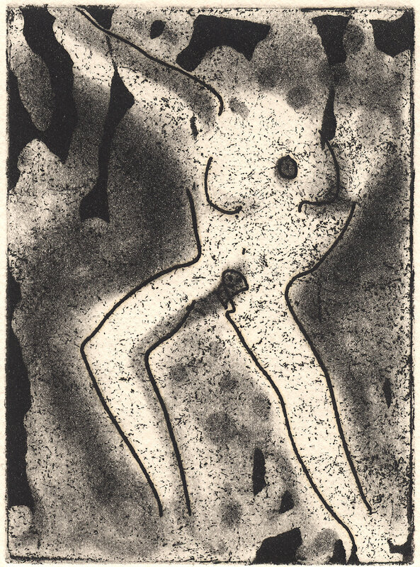 Indira Cesarine, ‘Portrait of a Girl’, 1993, Drawing, Collage or other Work on Paper, Intaglio Etching on Cotton Paper, Framed, The Untitled Space