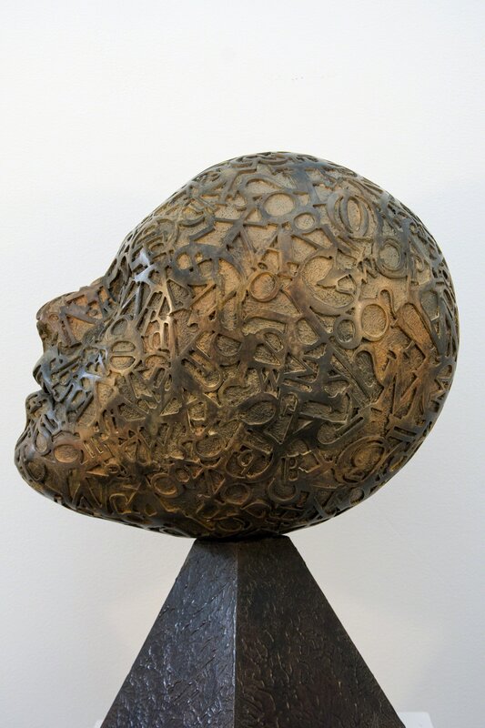 Dale Dunning, ‘Calligraphy - abstracted, repurposed metal, gothic, bronze figurative sculpture’, 2009, Sculpture, Bronze, Oeno Gallery