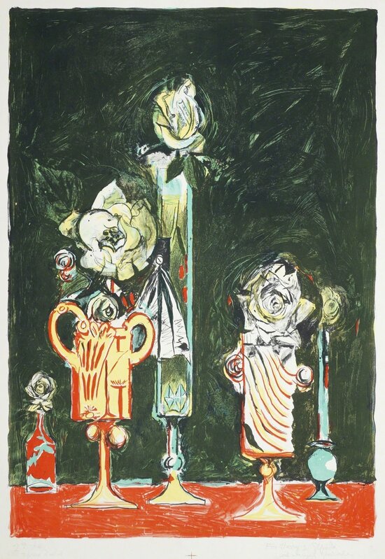 Graham Sutherland, ‘Roses [Tassi 74]’, 1966, Print, Lithograph in colours on wove, Roseberys
