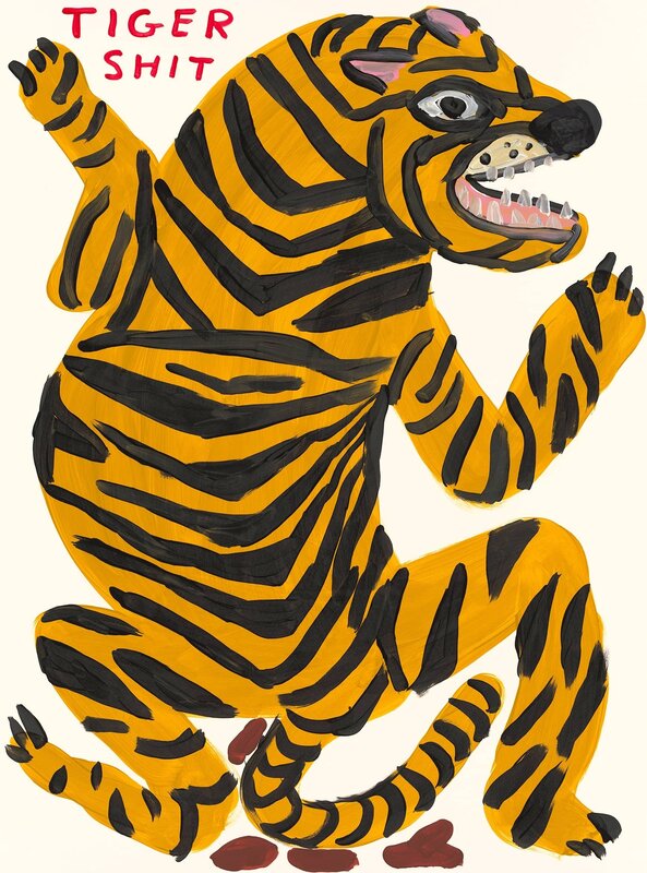 David Shrigley, ‘Tiger Shit - 데이비드 슈리글리’, 2021, Print, 21 Colour Screenprint on Somerset Satin Tub Sized 410gsm Paper, Frank Fluegel Gallery