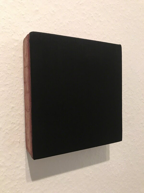 Marc Angeli, ‘Black Square’, 2017, Painting, Pigment, hasenleim, wine, canvas on wood, Sebastian Fath Contemporary 
