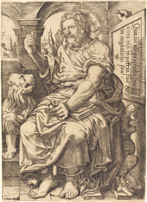 Johann Ladenspelder, ‘Saint Mark’, Print, Engraving, National Gallery of Art, Washington, D.C.