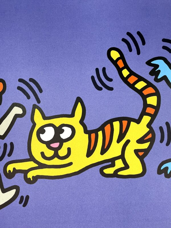 Keith Haring, ‘Dancing Cats and Dogs’, 1987, Print, Offset Lithograph on heavy matte fine art paper., Post Modern Vandal