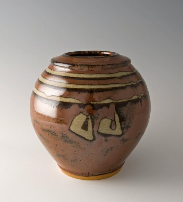 Shinsaku Hamada, ‘Vase, kaki glaze’, N/A, Design/Decorative Art, Stoneware, Pucker Gallery