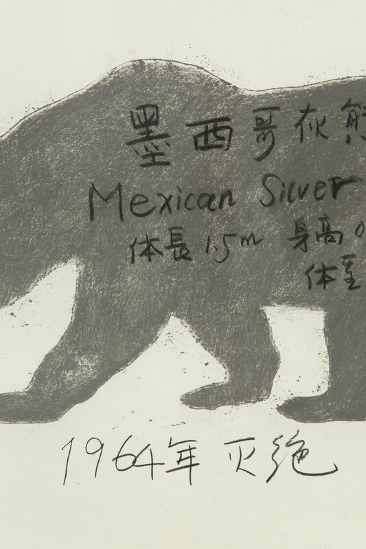 Yang Maoyuan, ‘Mexican Silver Grizzly’, 2007, Painting, Painting on paper, Heather James Fine Art