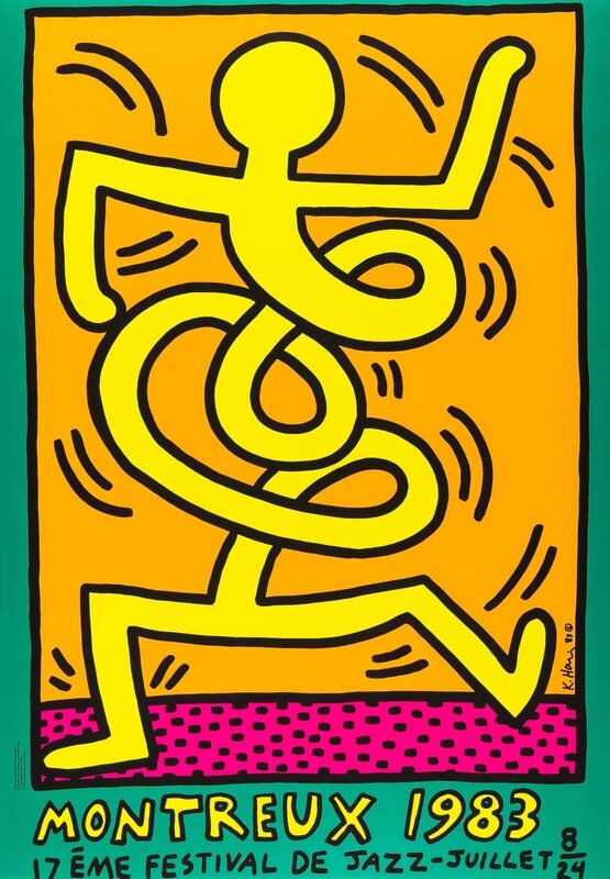 Keith Haring, ‘Montreux 1983 (Prestel 9)’, 1983, Print, Screenprint in colours, Forum Auctions