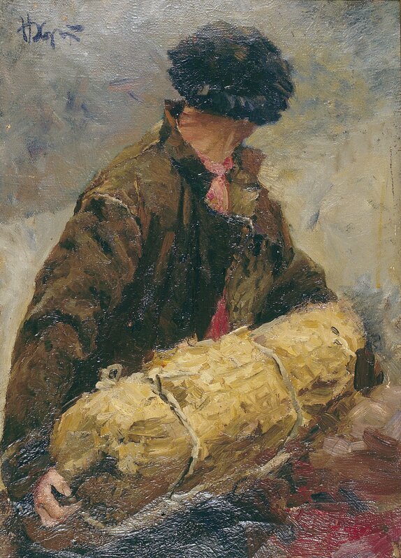 Nikolay Pavlovich Khristolyubov, ‘Sketch "Fisherman"’, 1952, Painting, Oil on canvas, Surikov Foundation