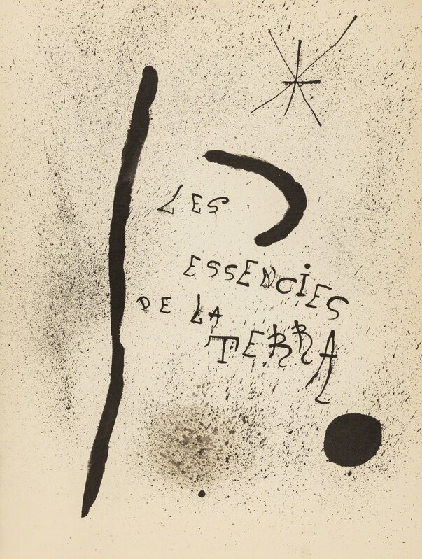 Joan Miró, ‘Les Essences de la Terra (Cramer books 123)’, 1968, Print, Lithograph, Forum Auctions