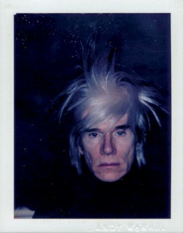 Andy Warhol, ‘Self-Portrait in Fright Wig’, 1986, Photography, Unique Polaroid print, Hedges Projects