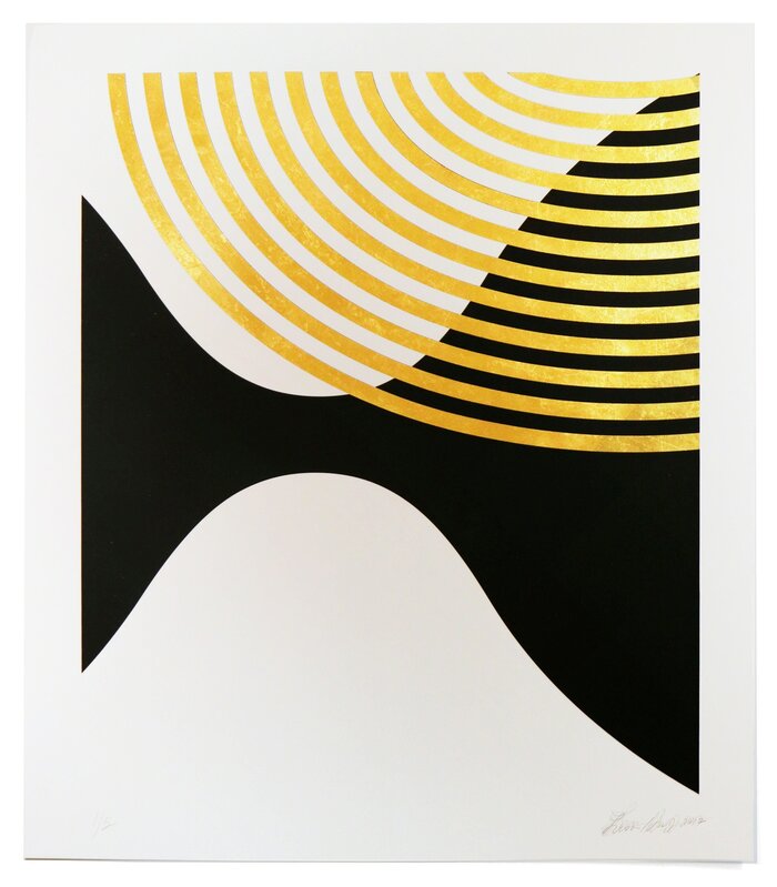 Lisa Hunt, ‘Cross Sections: Untitled 5’, 2017, Print, Silkscreen and 24 karat gold leaf on paper, Uprise Art
