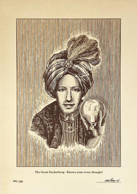 Imbue, ‘'Zuckerberg'’, 2021, Print, Offset lithograph print on cream high gloss 290gsm fine art paper., Signari Gallery