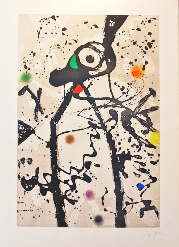 Joan Miró, ‘La souris noire à la mantilla’, 1976, Painting, Aquatinte et carborundum, BOCCARA ART