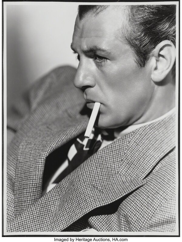 Clarence Sinclair Bull, ‘Gary Cooper’, 1938, Photography, Gelatin silver, Heritage Auctions