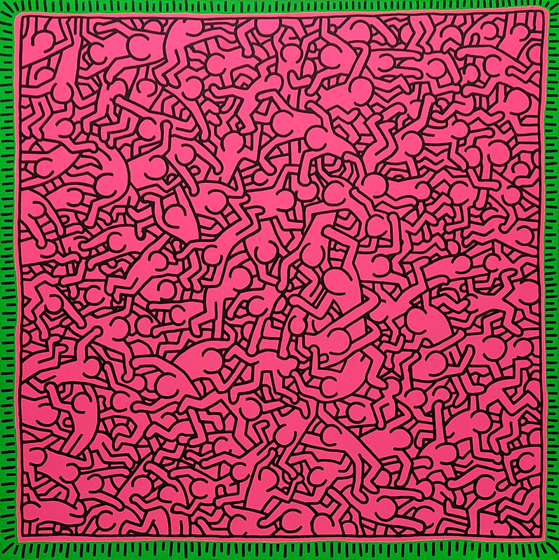 Keith Haring, ‘Untitled’, 1984, Painting, Acrylic on canvas, Strouk Gallery