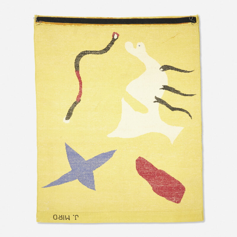 Joan Miró, ‘La Mangouste tapestry’, c. 1960, Textile Arts, Hand-woven wool, Rago/Wright/LAMA