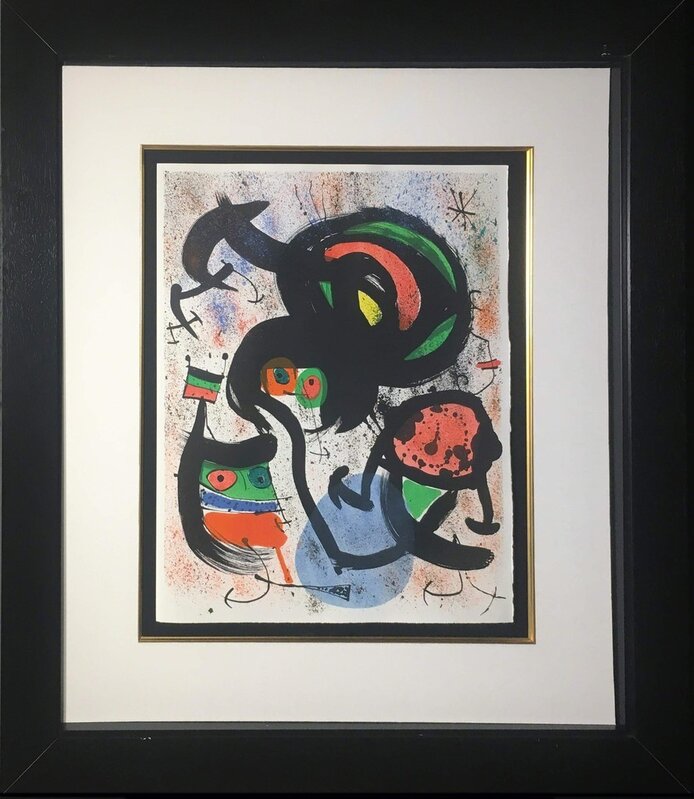 Joan Miró, ‘Lithograph #1510, M-662 'The Seers II' ’, 1970, Print, Color lithograph on paper, Baterbys