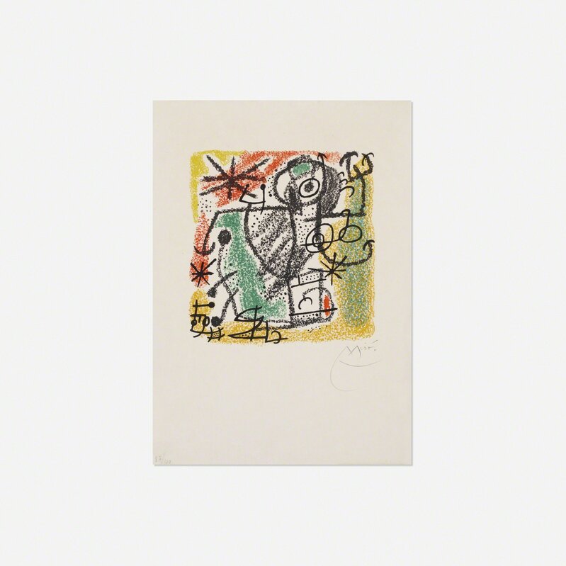 Joan Miró, ‘Les Essencies de la Terra (one plate)’, 1968, Print, Color lithograph on Japon nacré paper, Rago/Wright/LAMA/Toomey & Co.