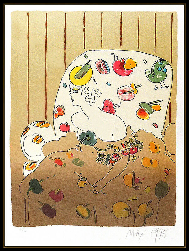 Peter Max, ‘Lady in Flowers’, 1978, Print, Color Lithograph, Original Art Broker