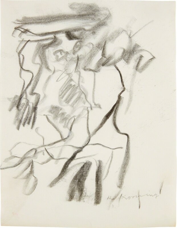 Willem de Kooning, ‘Untitled’, Drawing, Collage or other Work on Paper, Charcoal and pastel on vellum, Phillips