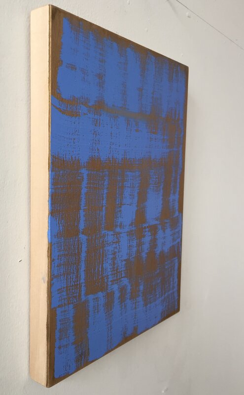 Emily Berger, ‘Blue Note (Abstract painting)’, 2020, Painting, Oil on wood panel, IdeelArt
