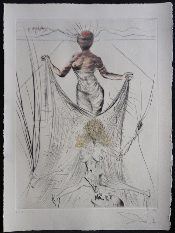 Salvador Dalí, ‘La Venus aux Fourrures Woman Holding Veil’, 1968, Print, Etching, Fine Art Acquisitions Dali 