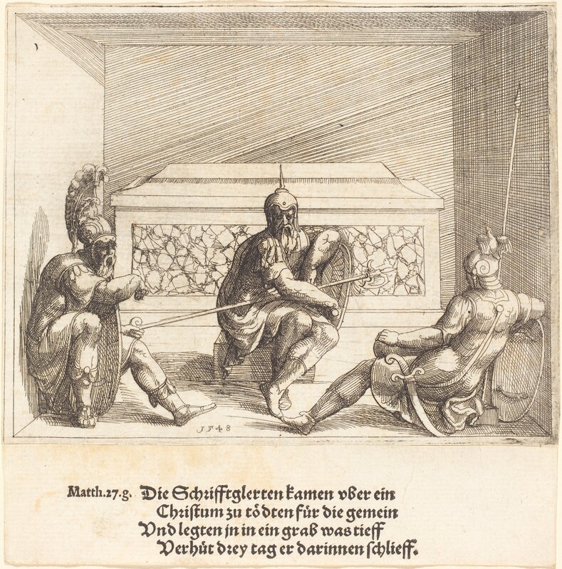 Augustin Hirschvogel, ‘Christ in the Tomb’, 1548, Print, Etching, National Gallery of Art, Washington, D.C.