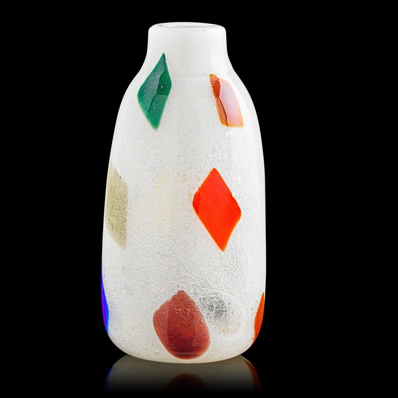 Attributed to Dino Martens, ‘Harlequin vase, Murano, Italy’, 1950s, Design/Decorative Art, Blown glass, Rago/Wright/LAMA/Toomey & Co.