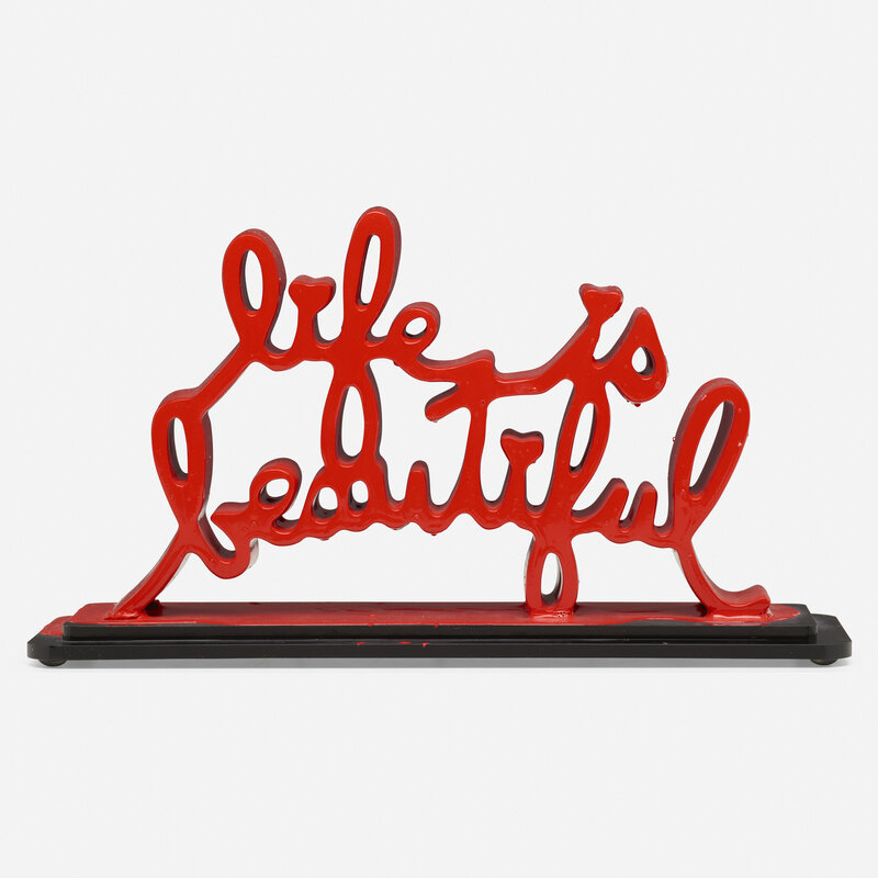 Mr. Brainwash, ‘Life is Beautiful II (Red)’, 2020, Sculpture, Resin cast thermal coated sculpture, Rago/Wright/LAMA/Toomey & Co.