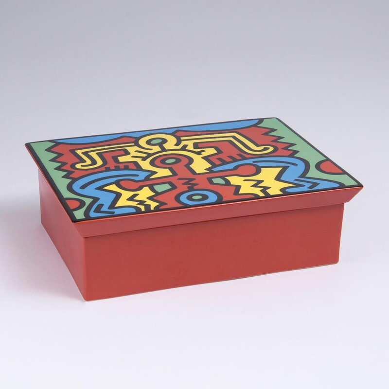 Keith Haring, ‘Rectangular Box No. 2 "Spirit of Art - Series SoHo"’, 1992, Design/Decorative Art, Bone China, Samhart Gallery
