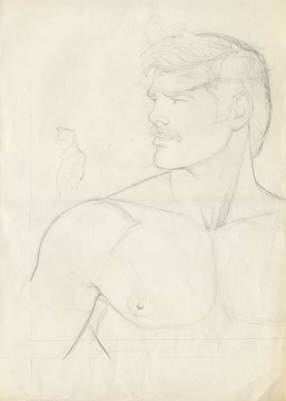 Tom of Finland, ‘Untitled’, 1979, Drawing, Collage or other Work on Paper, Pencil on paper, Espacio Mínimo